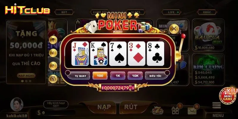 Thuộc lòng các liên kết phổ biến của Mini Poker